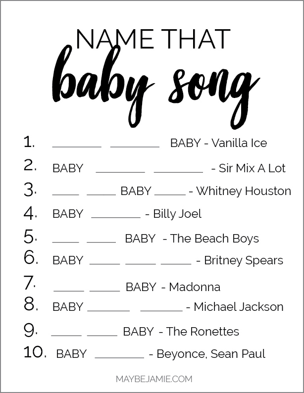 Baby Shower Games: Free and Fun Printables!